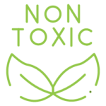 Non-toxic icon: leaves with words "non-toxic"