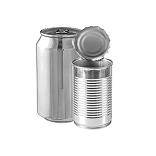 Clean aluminum and tin cans.